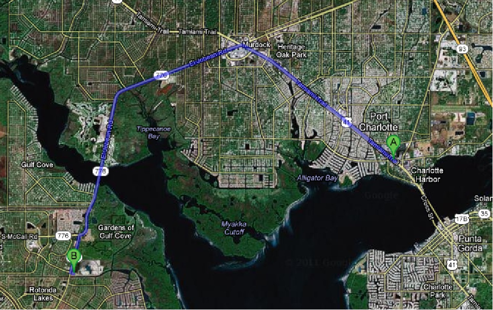 Fishin Franks where to fish in florida, the boat Ramp on Butterford in